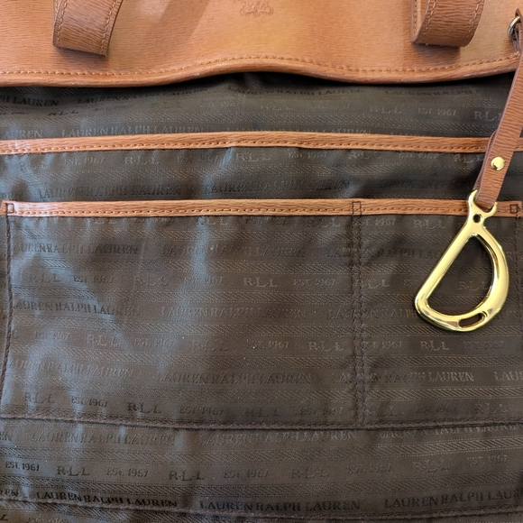 Ralph Lauren Tan Leather Purse Large - Picture 6 of 8